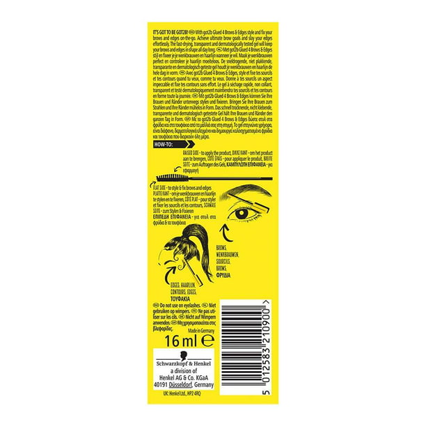 GLUED 4 BROWS & EDGES 2 IN 1 GEL - GOT2B