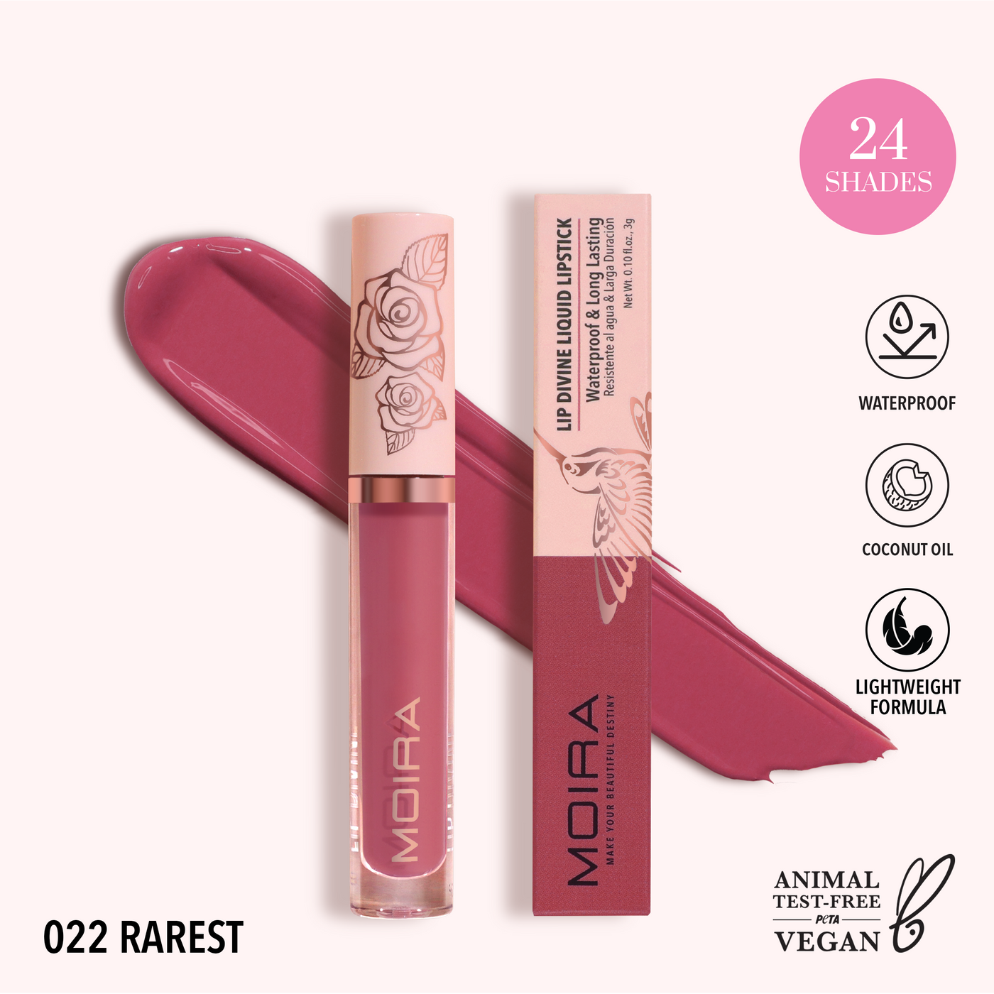 LIP DIVINE LIQUID LIPSTICK - MOIRA