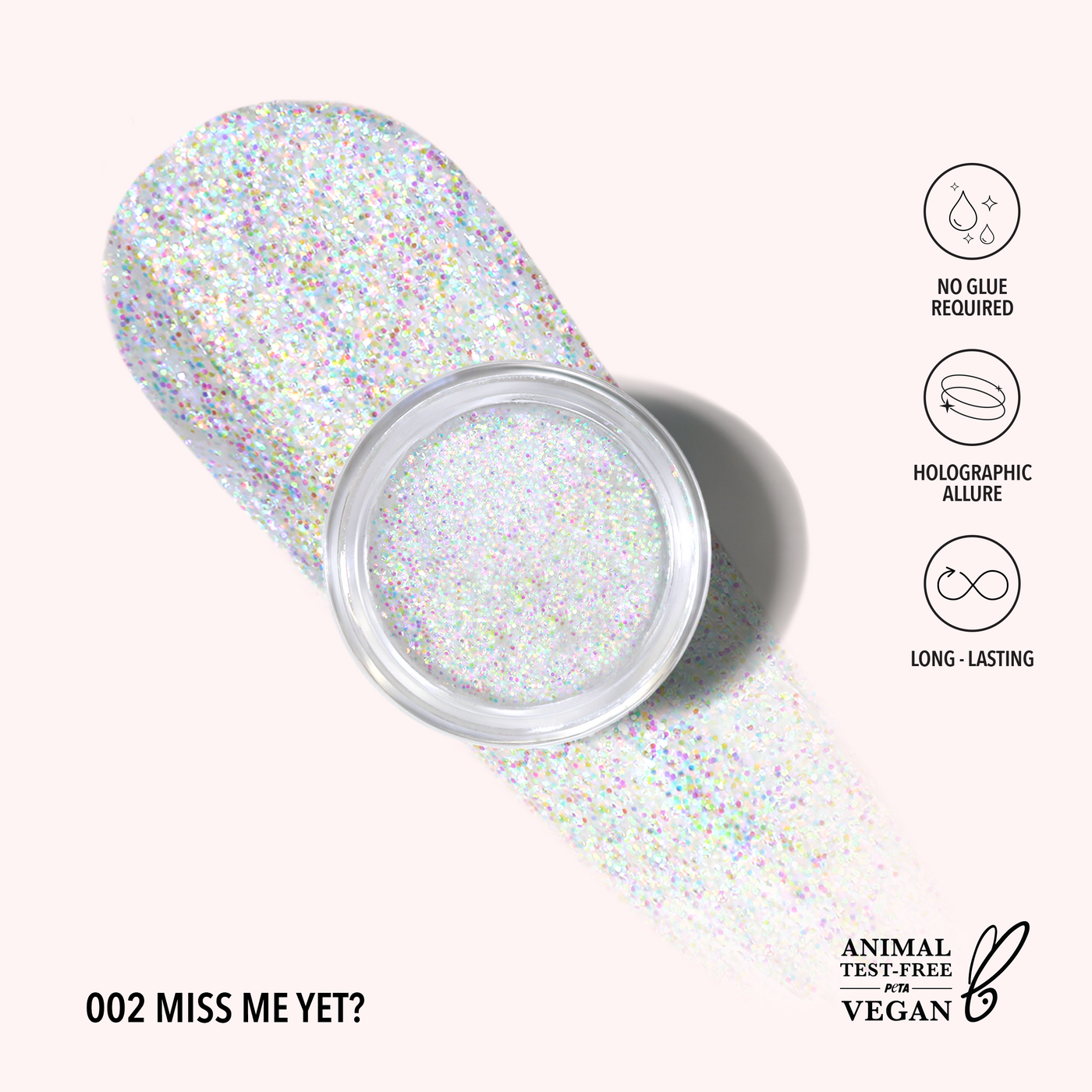 HOLOGRAM GLITTER GEL - MOIRA BEAUTY