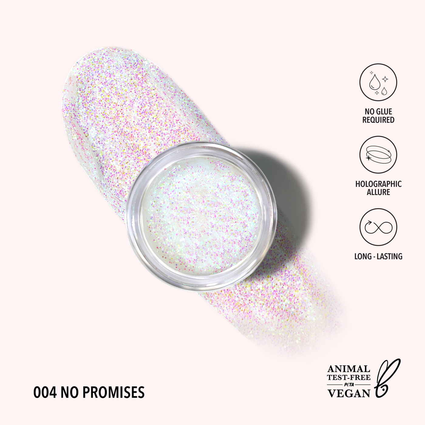 HOLOGRAM GLITTER GEL - MOIRA BEAUTY