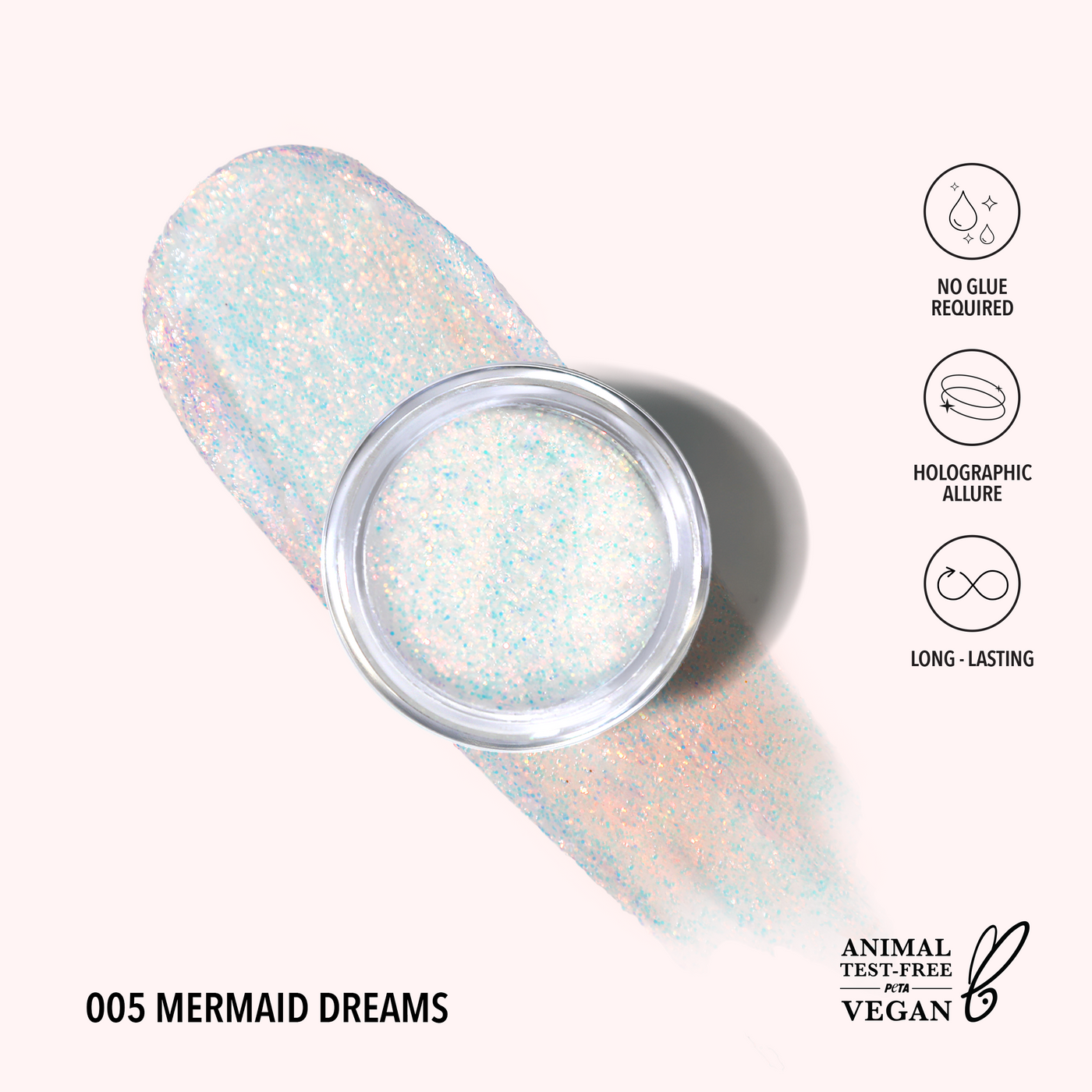 HOLOGRAM GLITTER GEL - MOIRA BEAUTY