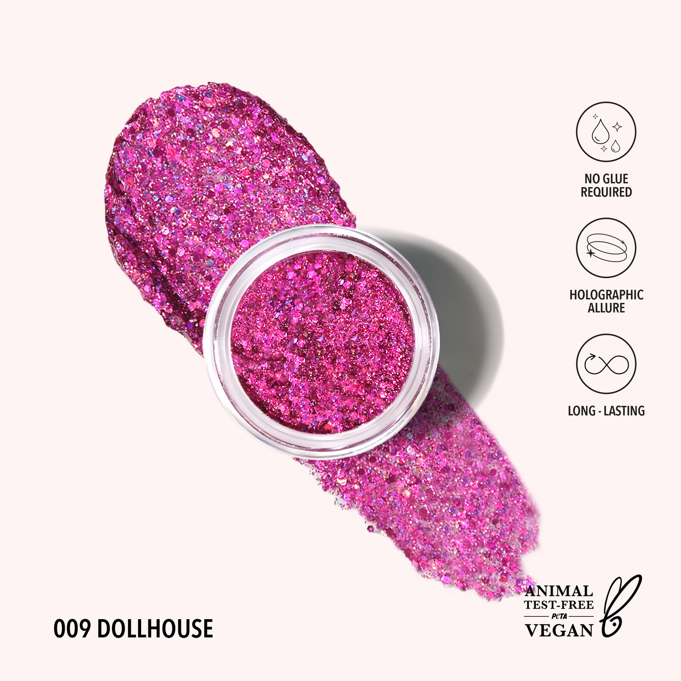 HOLOGRAM GLITTER GEL - MOIRA BEAUTY