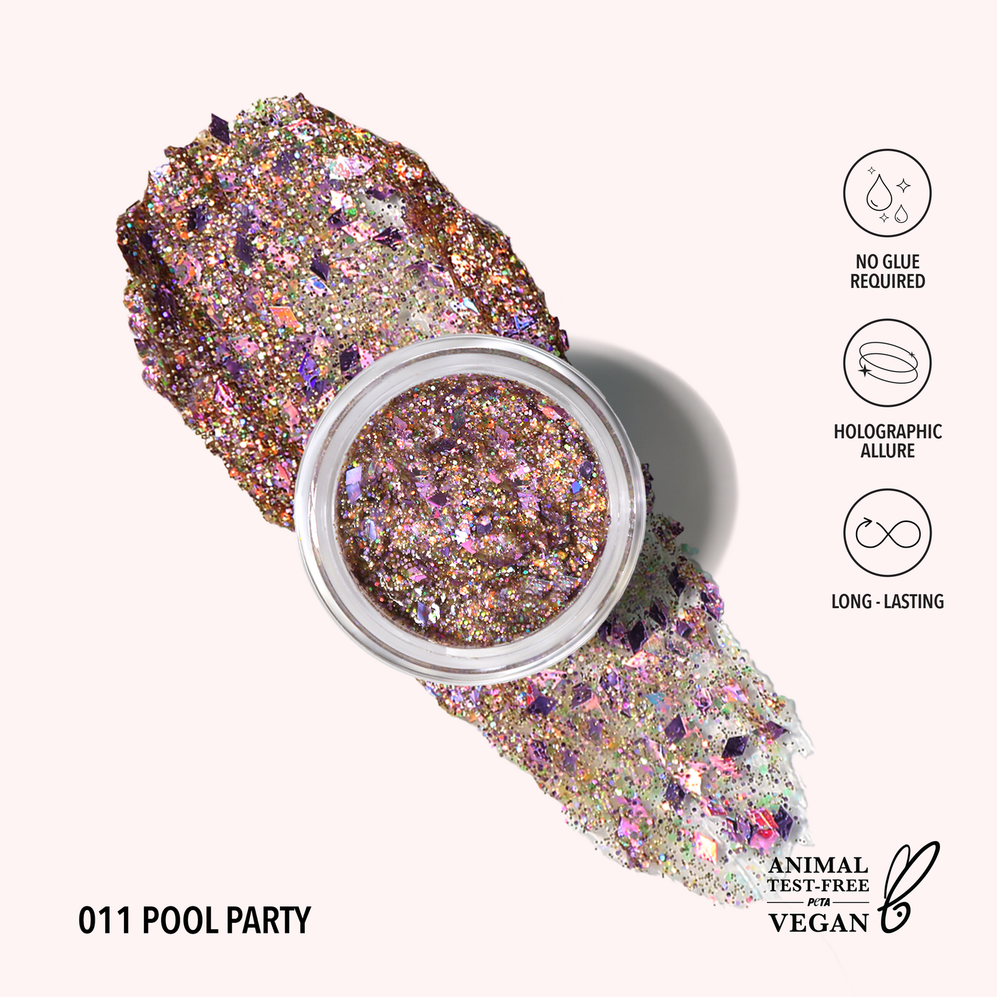 HOLOGRAM GLITTER GEL - MOIRA BEAUTY
