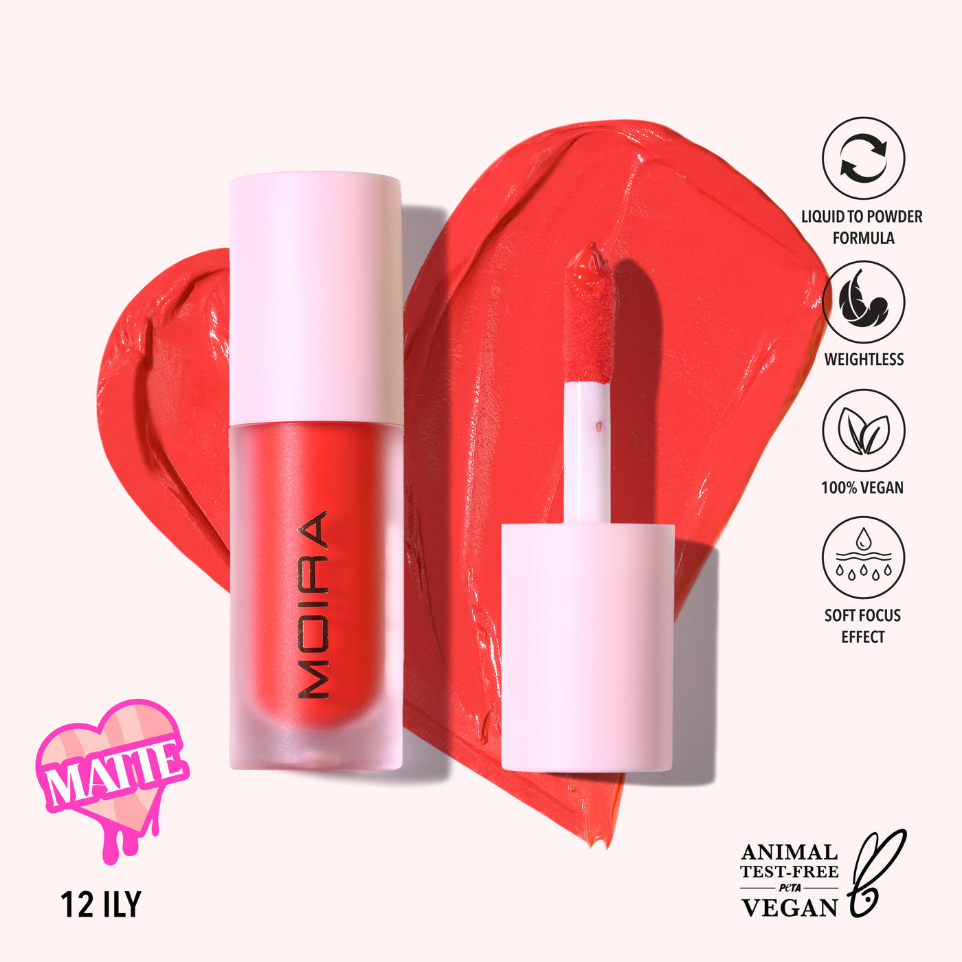 LOVE STEADY LIQUID BLUSH - MOIRA BEAUTY