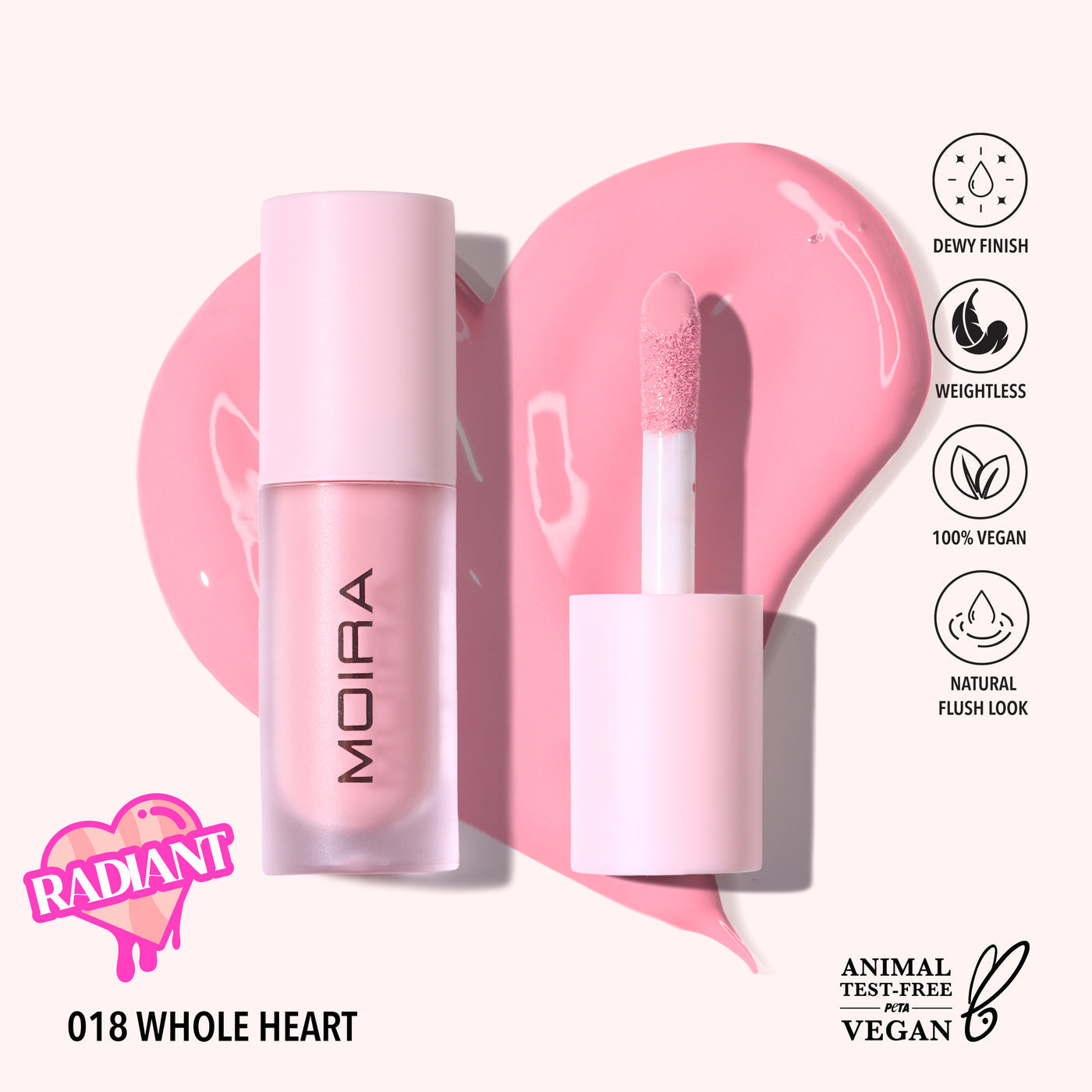 LOVE STEADY LIQUID BLUSH - MOIRA BEAUTY