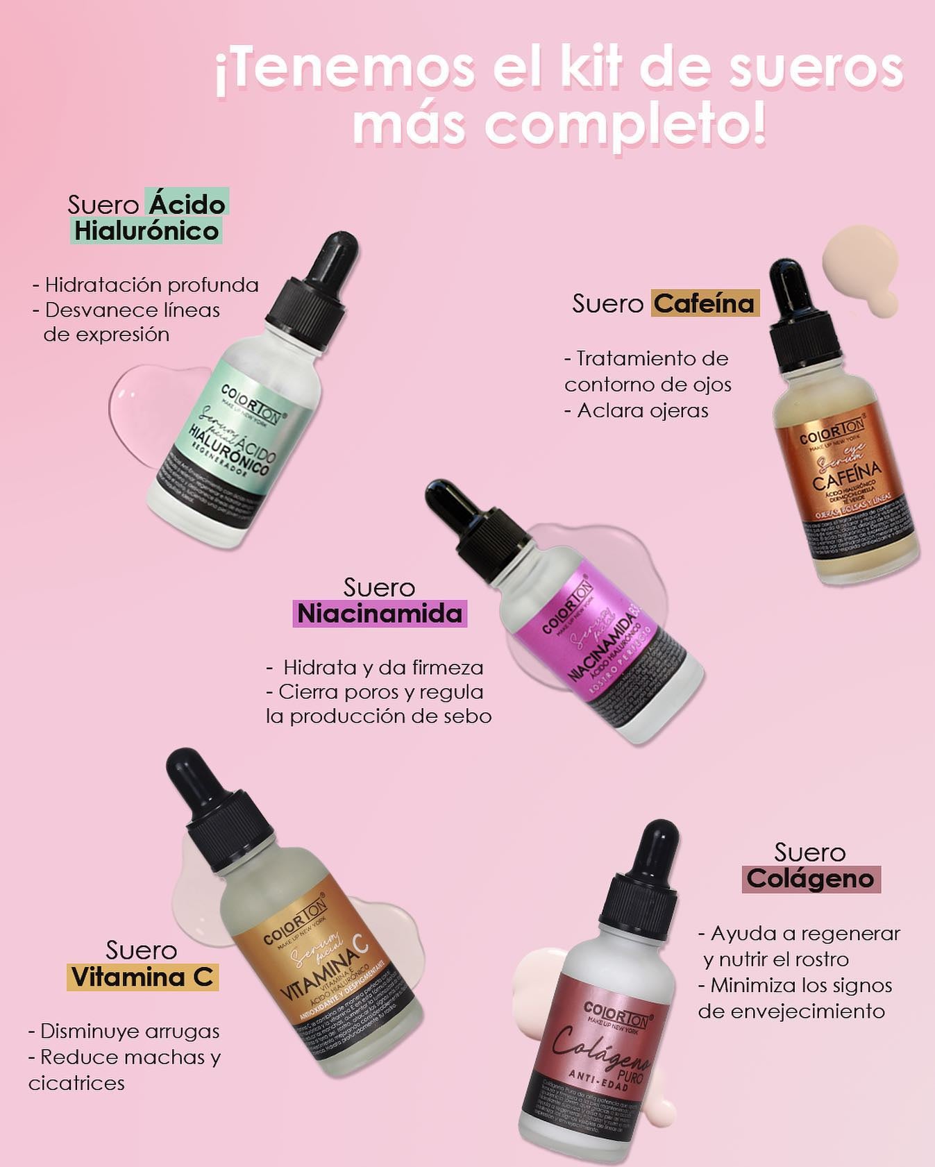 KIT 5 SERUM FACIAL - COLORTON