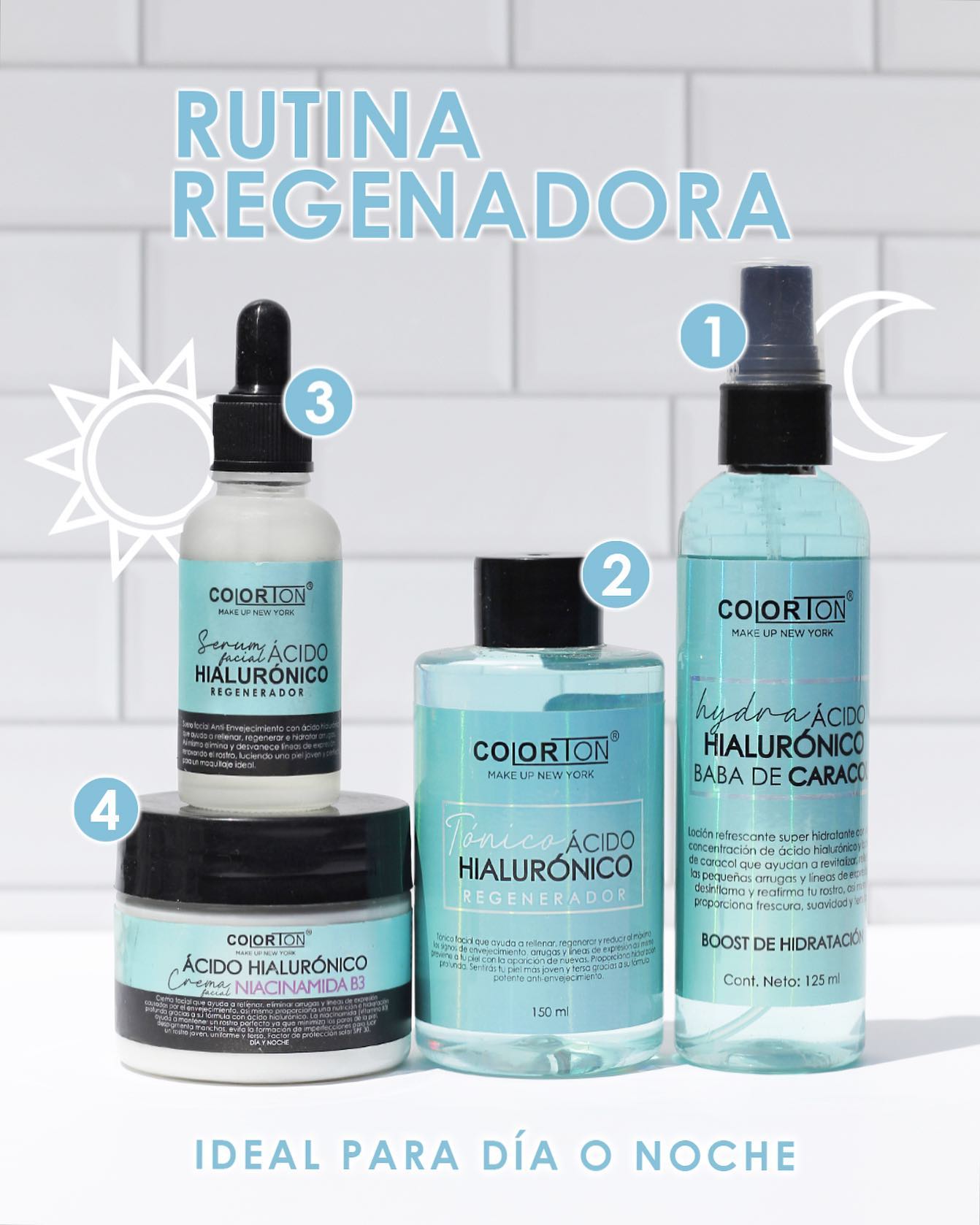 CREMA FACIAL ÁCIDO HIALURÓNICO NIACINAMIDA B3 - COLORTON