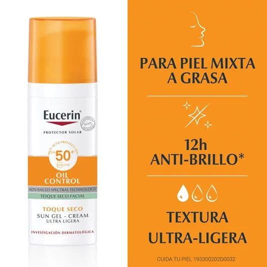 PROTECTOR SOLAR SUN FACIAL OIL CONTROL FPS50+ EUCERIN
