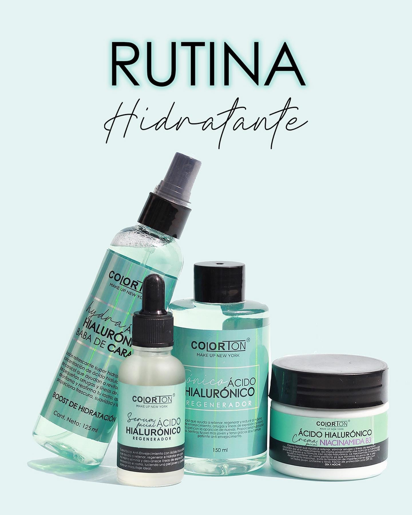 CREMA FACIAL ÁCIDO HIALURÓNICO NIACINAMIDA B3 - COLORTON