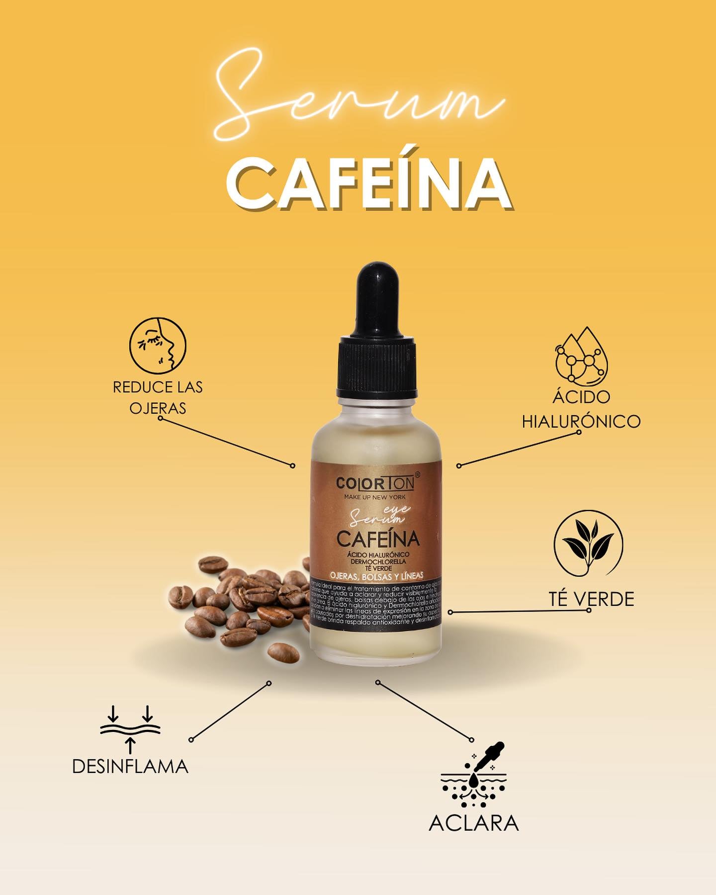 SERUM CAFEÍNA 30 ML - COLORTON