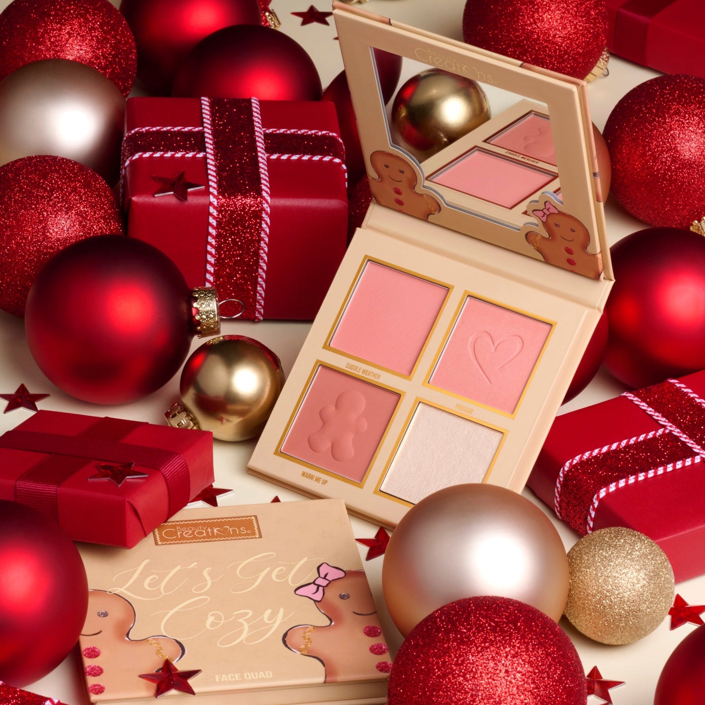 PALETA DE ROSTRO FACE QUAD LET'S GET COZY - BEAUTY CREATIONS