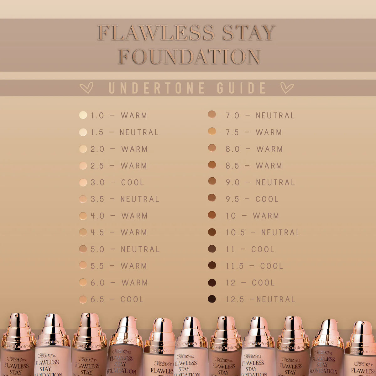 BASE LÍQUIDA FLAWLESS STAY FS 1.0 - BEAUTY CREATIONS