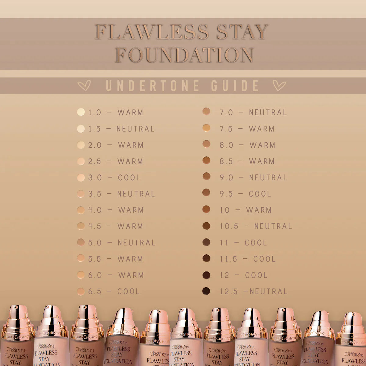 BASE LÍQUIDA FLAWLESS STAY FS 5.0 - BEAUTY CREATIONS