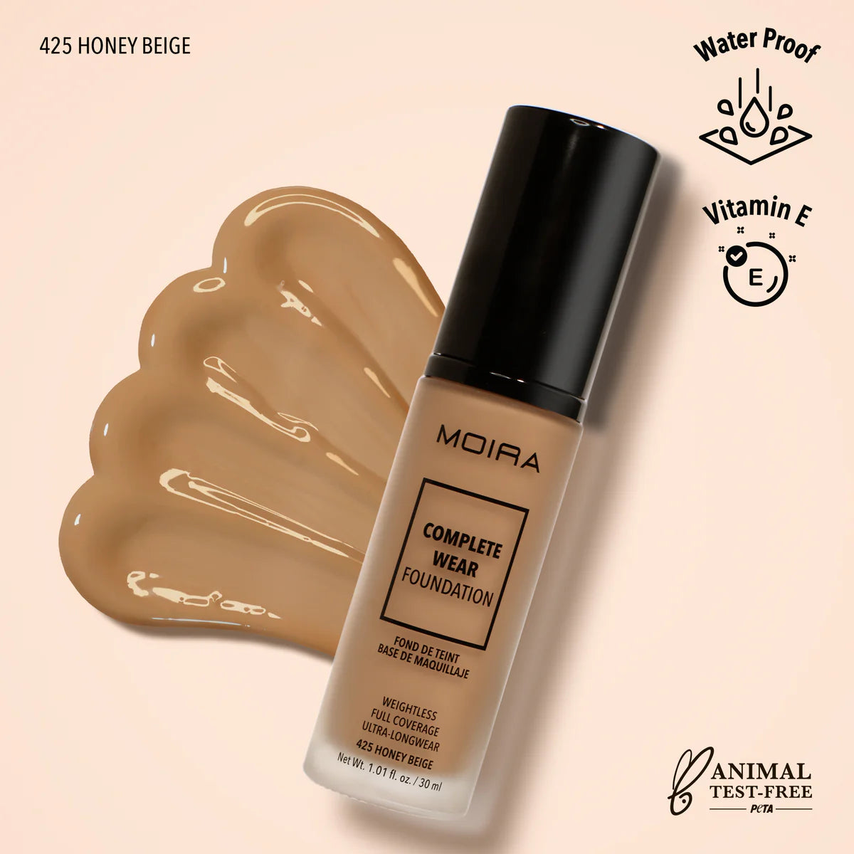 COMPLETE WEAR FOUNDATION - MOIRA BEAUTY
