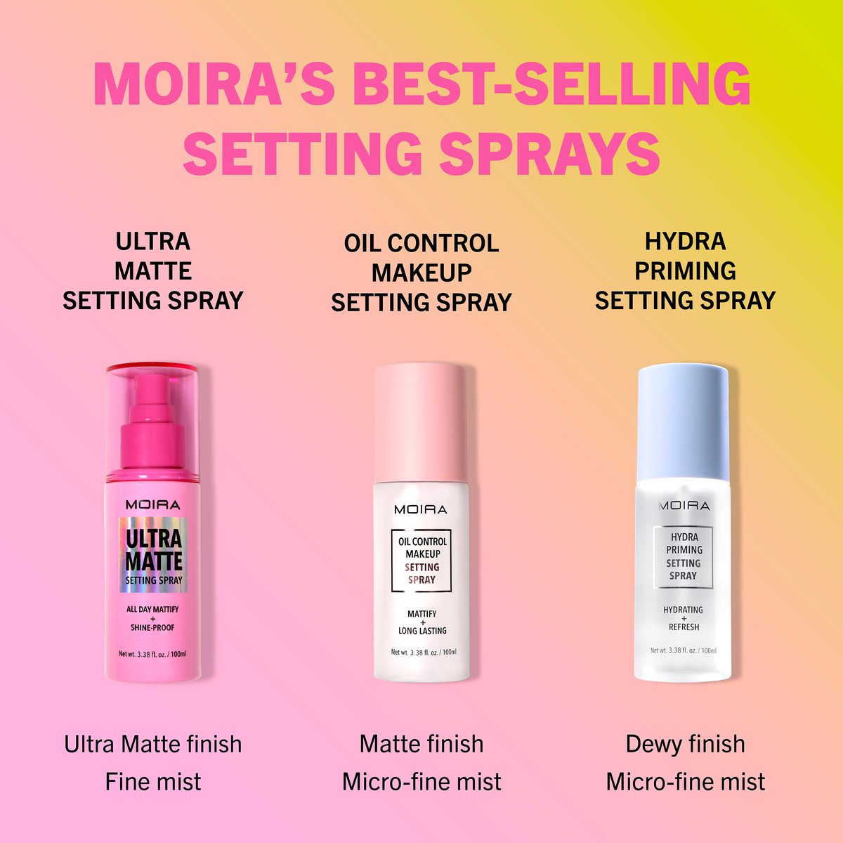 ULTRA MATTE SETTING SPRAY 100 ML - MOIRA