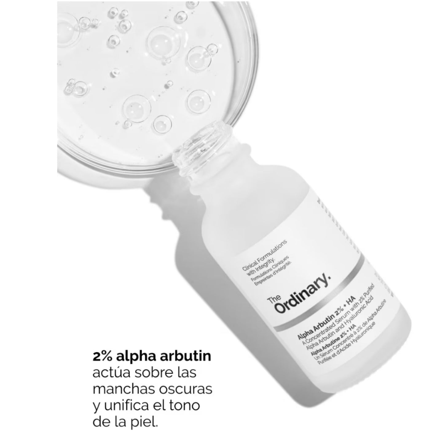 ALPHA ARBUTIN 2% + HA SERUM ANTIMANCHAS 30 ML - THE ORDINARY