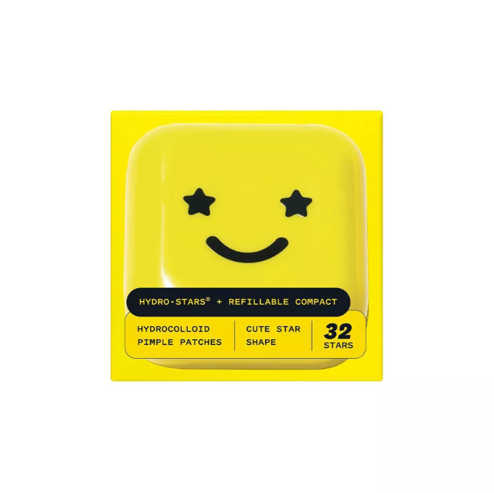 HYDRO-STAR PIMPLE PATCHES 32 STAR + REFILLABLE BIG YELLOW COMPACT - STARFACE