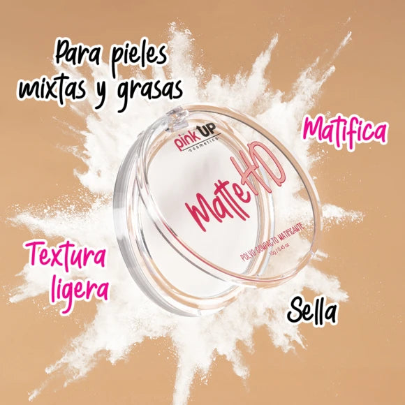 MATTE HD POLVO COMPACTO MATIFICANTE - PINK UP