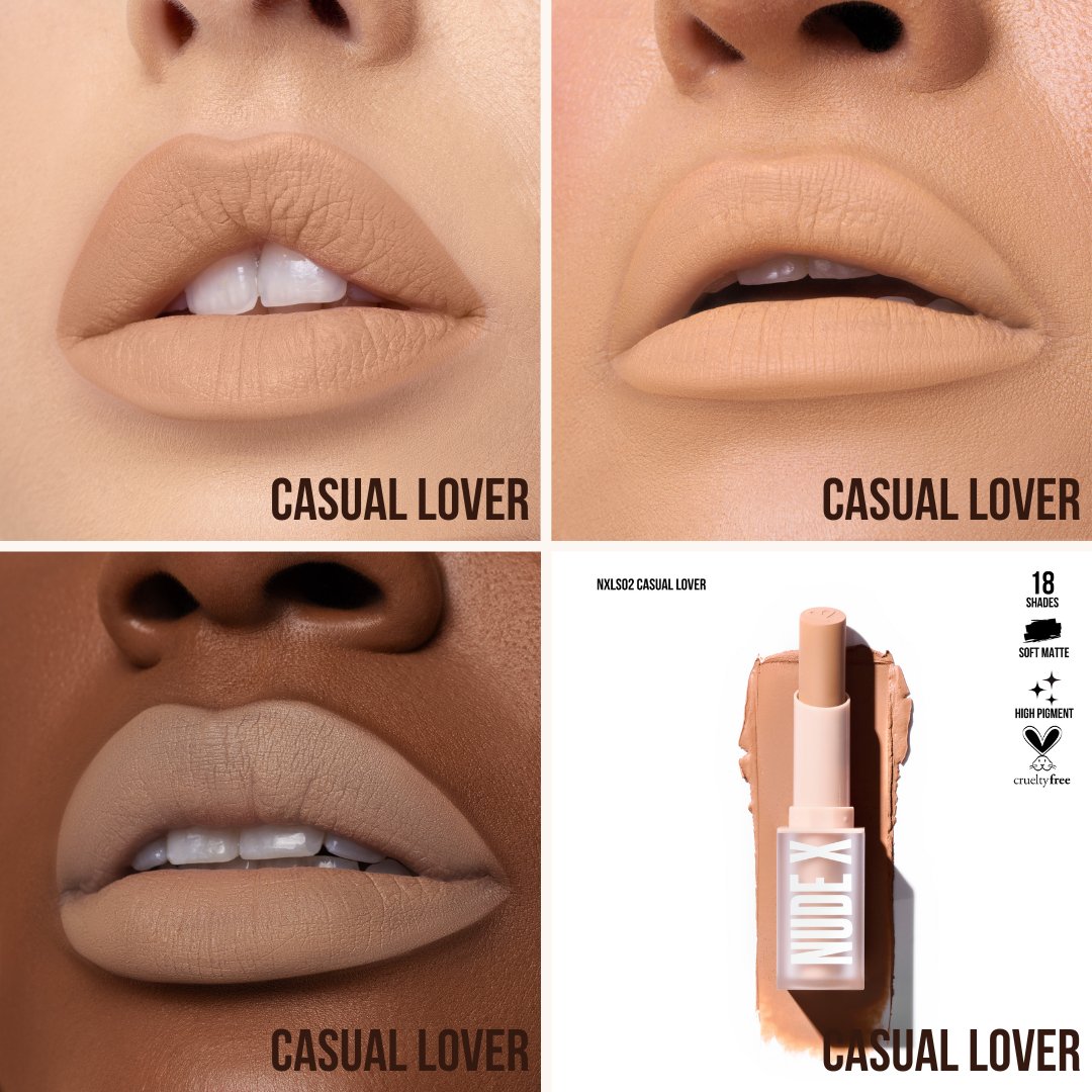 LABIAL BARRA SOFT MATTE CASUAL LOVER NUDE X - BEAUTY CREATIONS