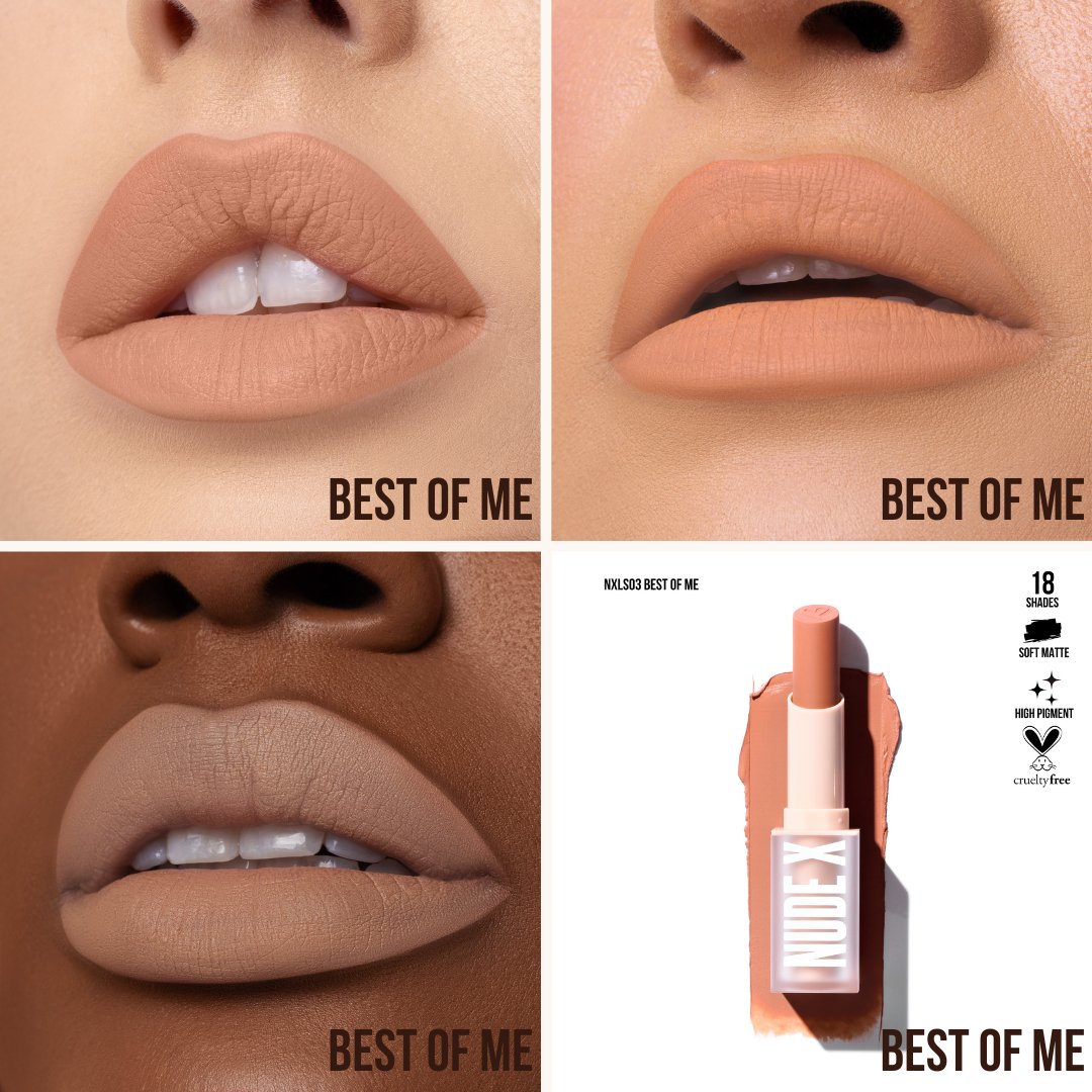 LABIAL BARRA SOFT MATTE BEST OF ME NUDE X - BEAUTY CREATIONS