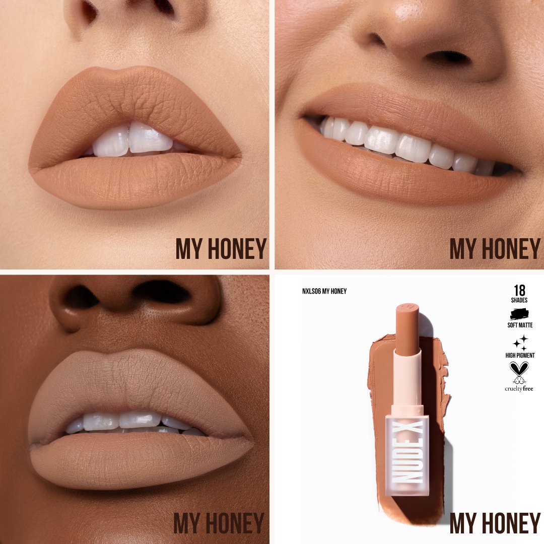 LABIAL BARRA SOFT MATTE MY HONEY NUDE X - BEAUTY CREATIONS
