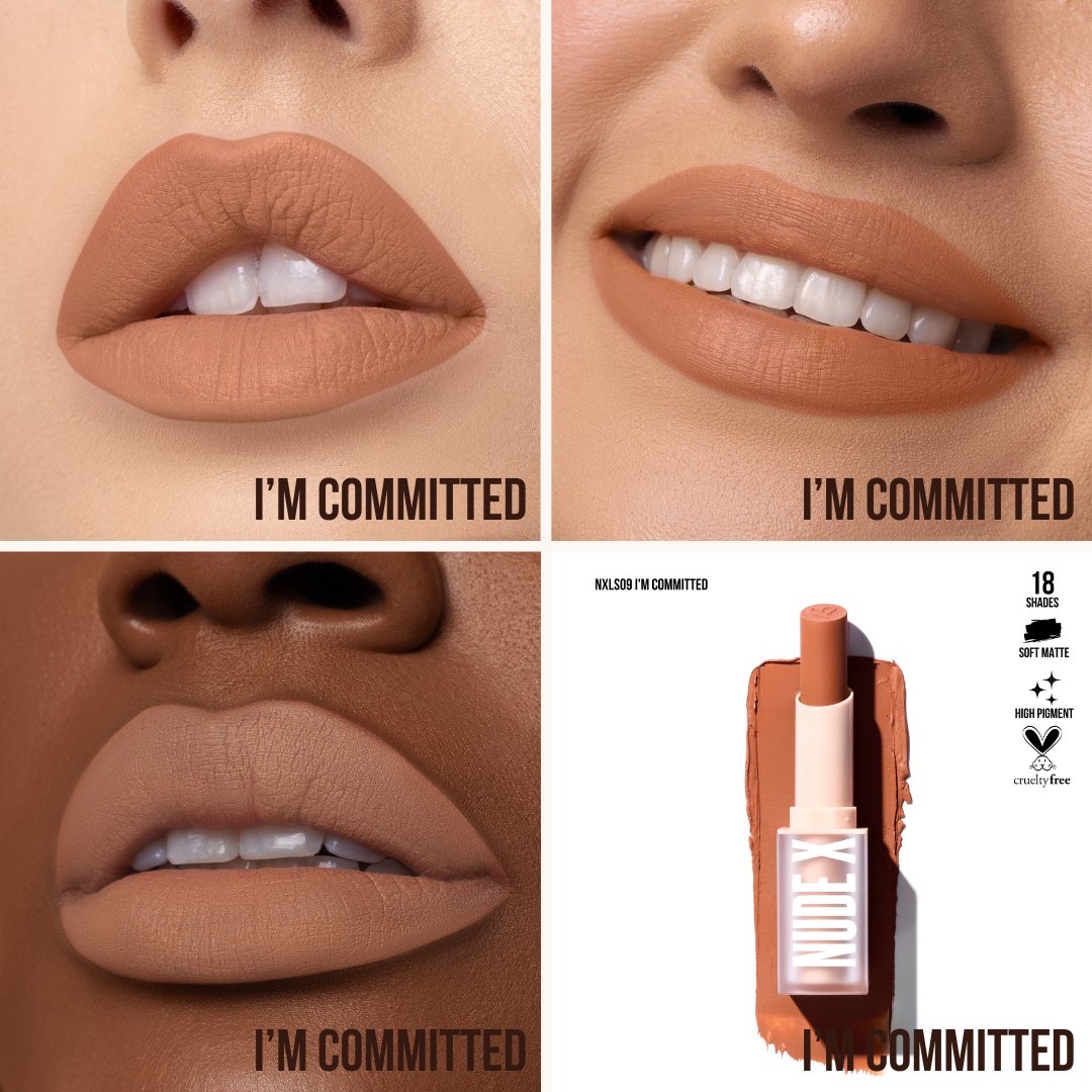 LABIAL BARRA SOFT MATTE IM COMMITTED NUDE X - BEAUTY CREATIONS
