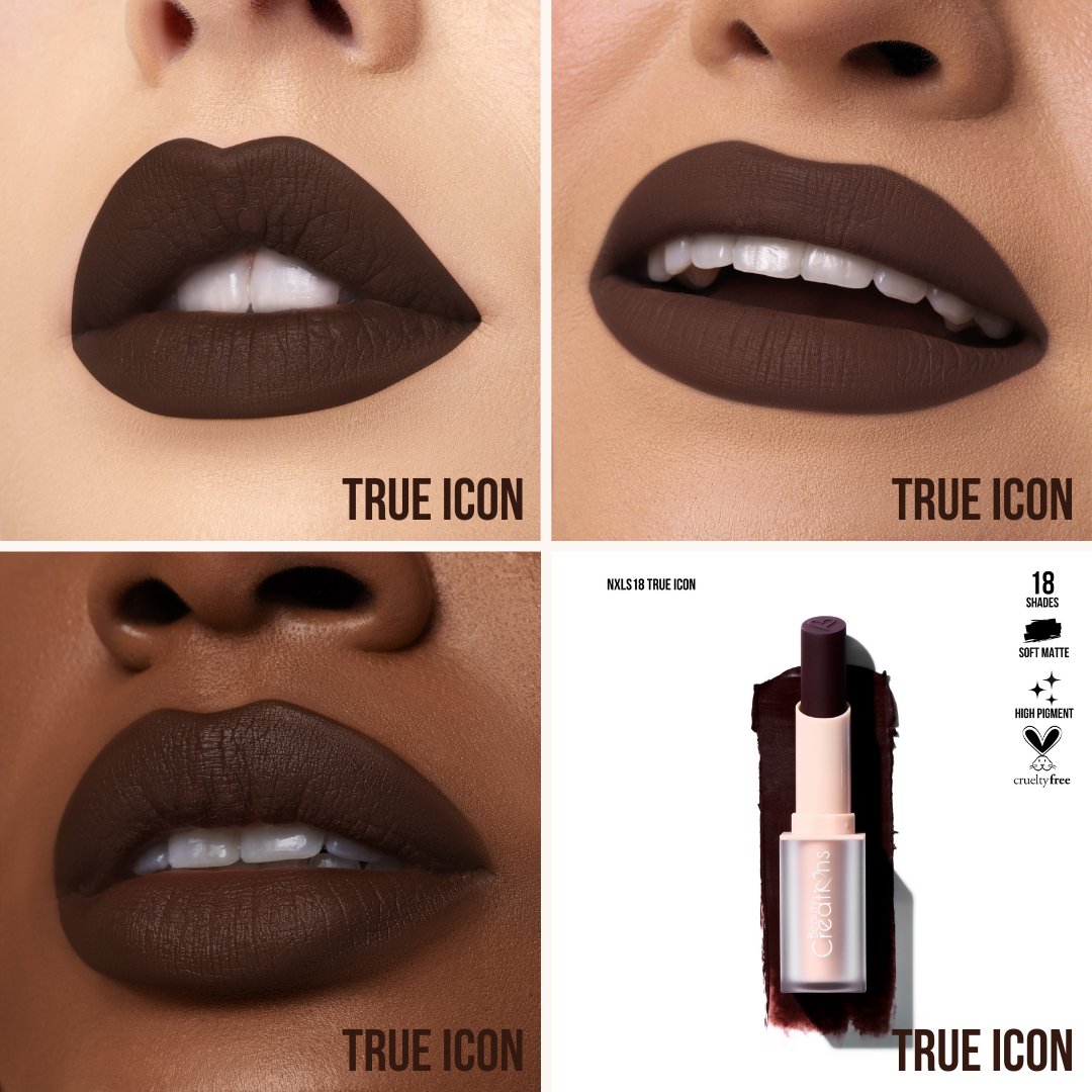 LABIAL BARRA SOFT MATTE NUDE X TRUE ICON - BEAUTY CREATIONS