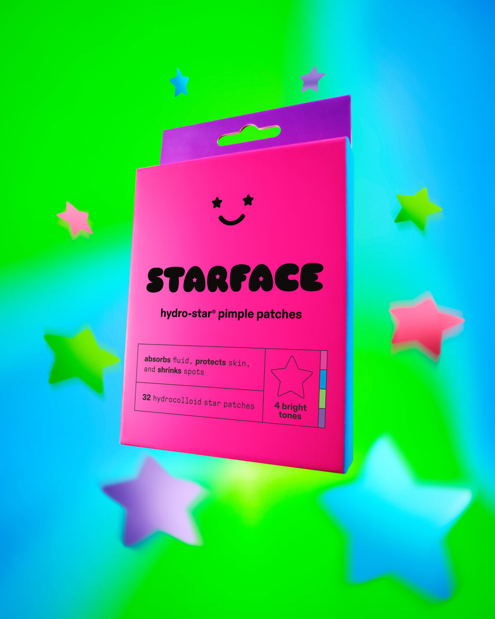 HYDRO-STAR PARTY PACK SIMPLE PATCHES 32 STARS - STARFACE