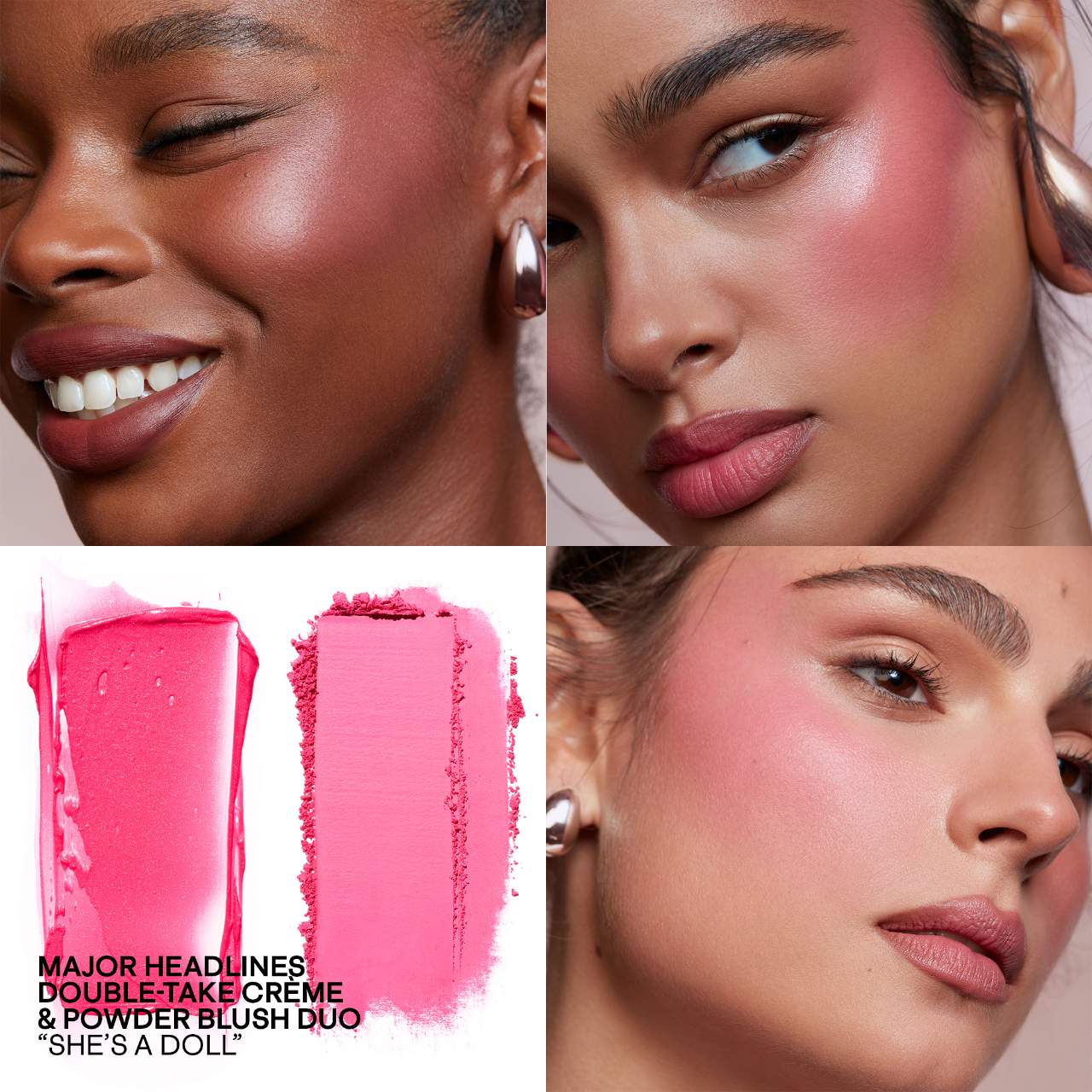 MAJOR HEADLINES DOBLE-TAKE CRÈME & POWDER BLUSH DUO SHE'S A DOLL - PATRCK TA