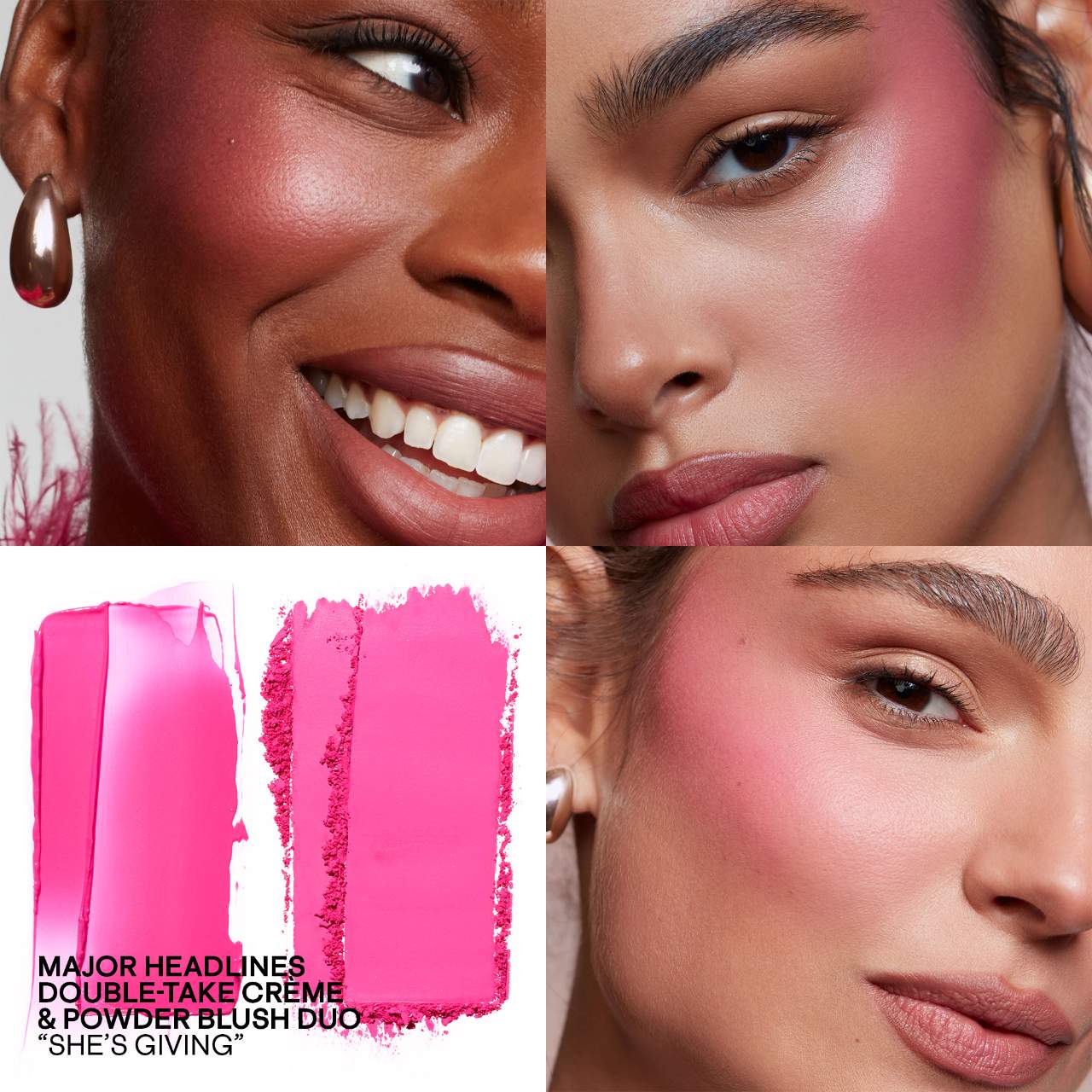MAJOR HEADLINES DOBLE-TAKE CRÈME & POWDER BLUSH DUO SHE'S GIVING - PATRCK TA