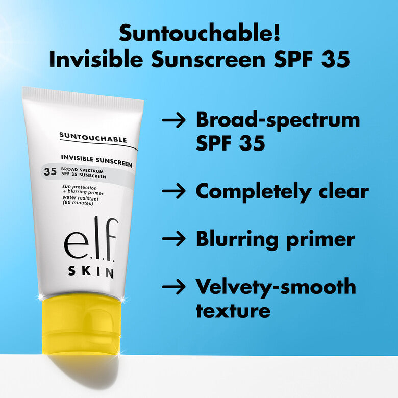 SUNTOUCHABLE INVISIBLE SUNSCREEN SPF 35 50 ML - ELF COSMETICS