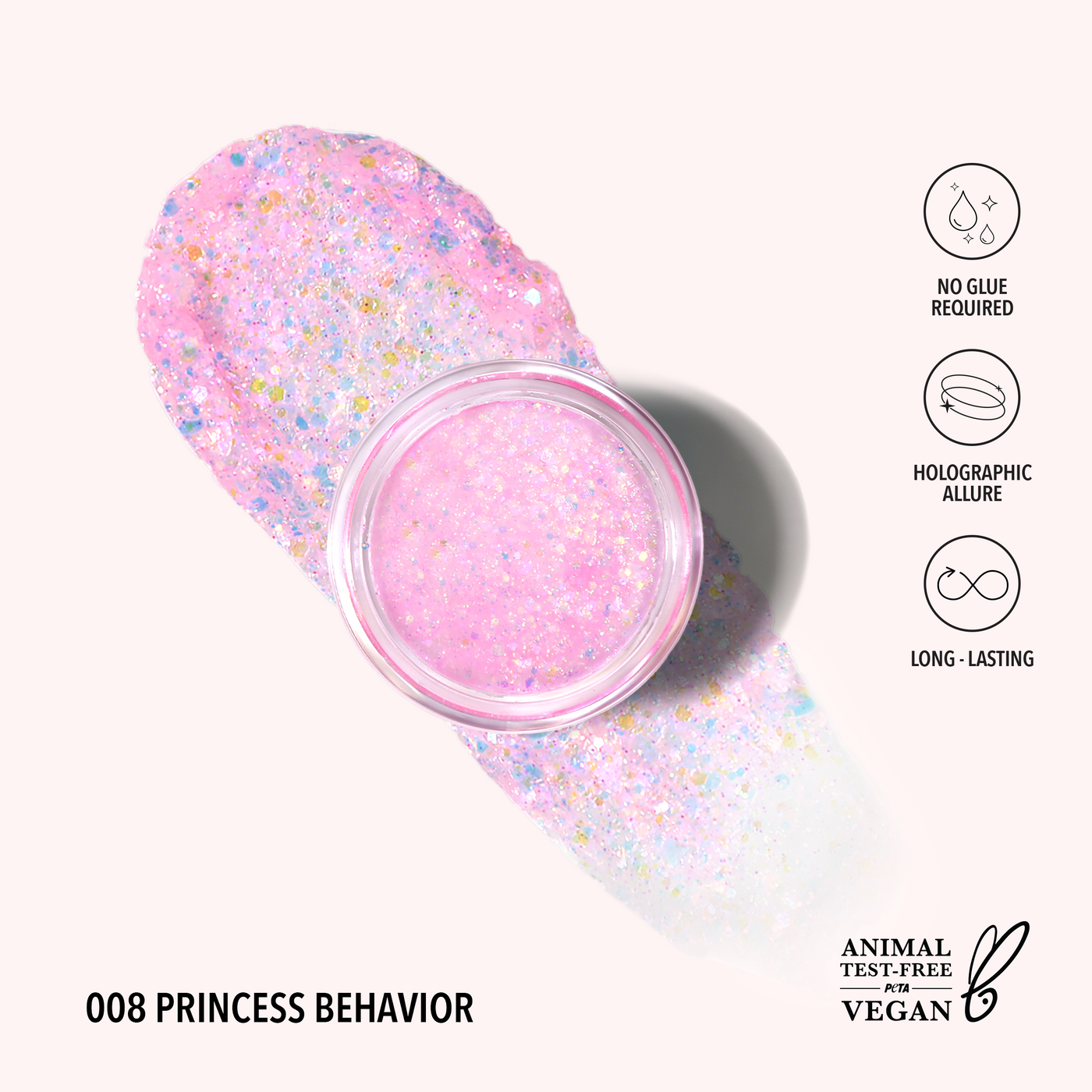 HOLOGRAM GLITTER GEL - MOIRA BEAUTY