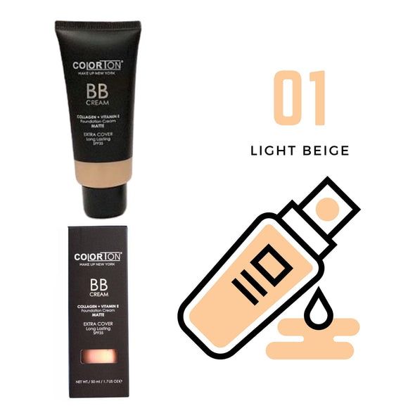 BB CREAM BASE DE ALTA COBERTURA CON COLÁGENO + VITAMINA E (C113) - COLORTON