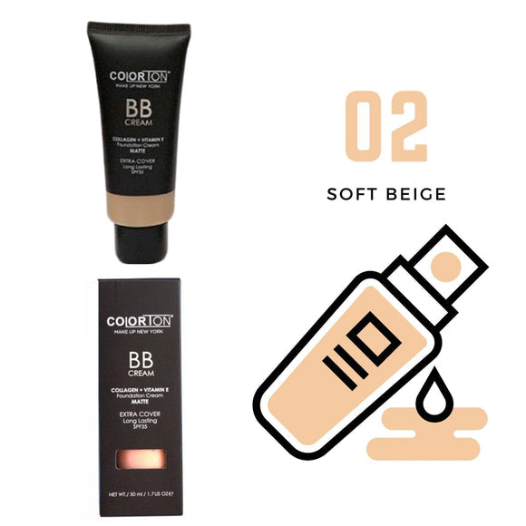 BB CREAM BASE DE ALTA COBERTURA CON COLÁGENO + VITAMINA E (C113) - COLORTON