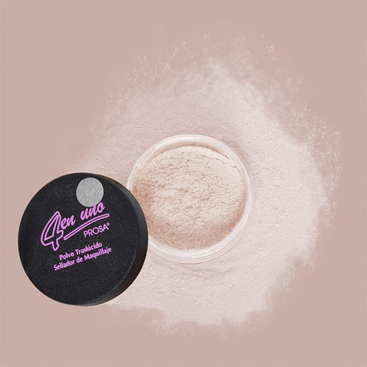 POLVO TRASLÚCIDO NATURAL 1 SELLADOR DE MAQUILLAJE - PROSA 4 EN 1