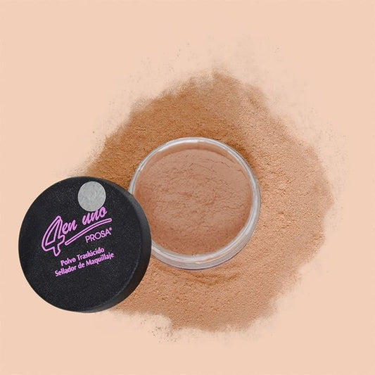 POLVO TRASLÚCIDO NATURAL 3 SELLADOR DE MAQUILLAJE - PROSA 4 EN 1