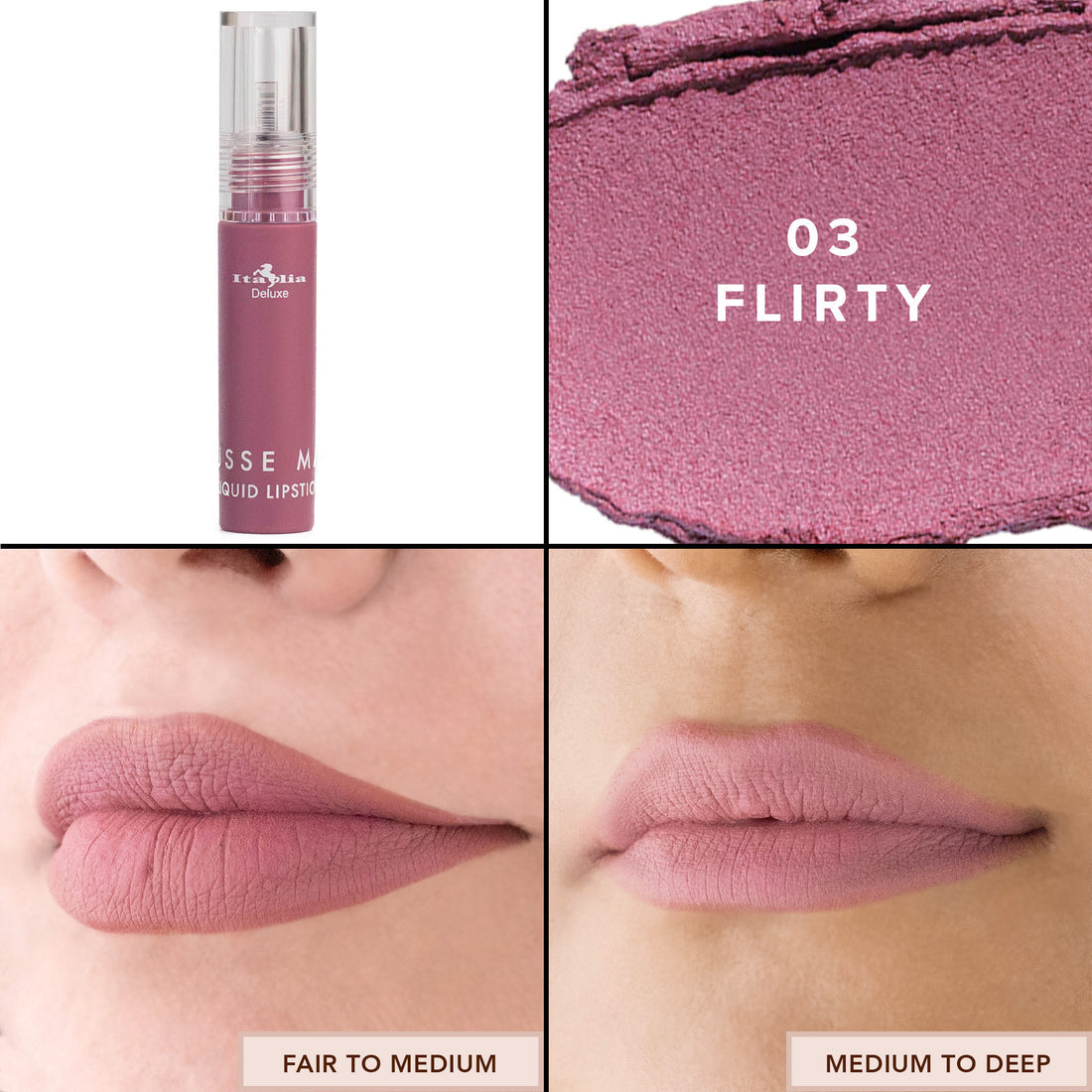 MOUSSE MATTE LIQUID LIPSTICK - ITALIA DELUXE