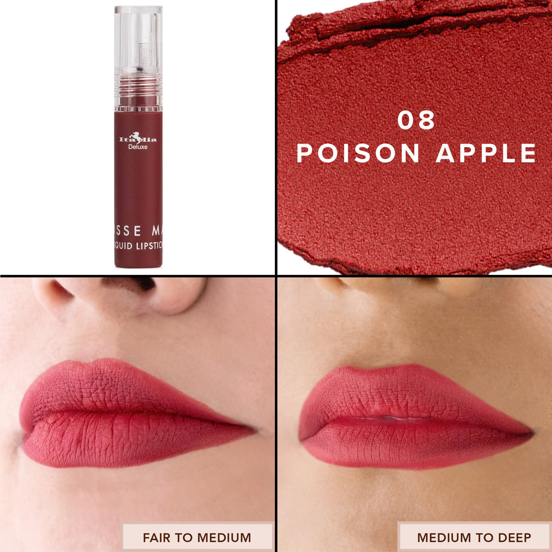 MOUSSE MATTE LIQUID LIPSTICK - ITALIA DELUXE