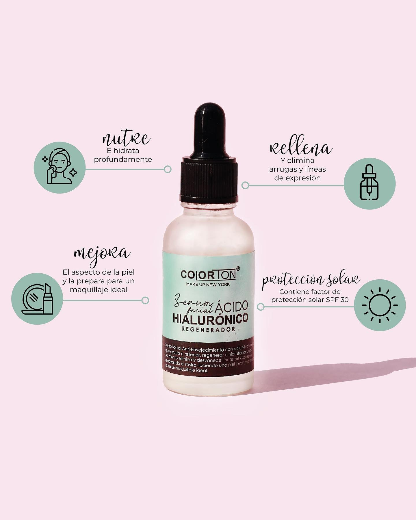 SERUM FACIAL ACIDO HIALURONICO 30 ML - COLORTON