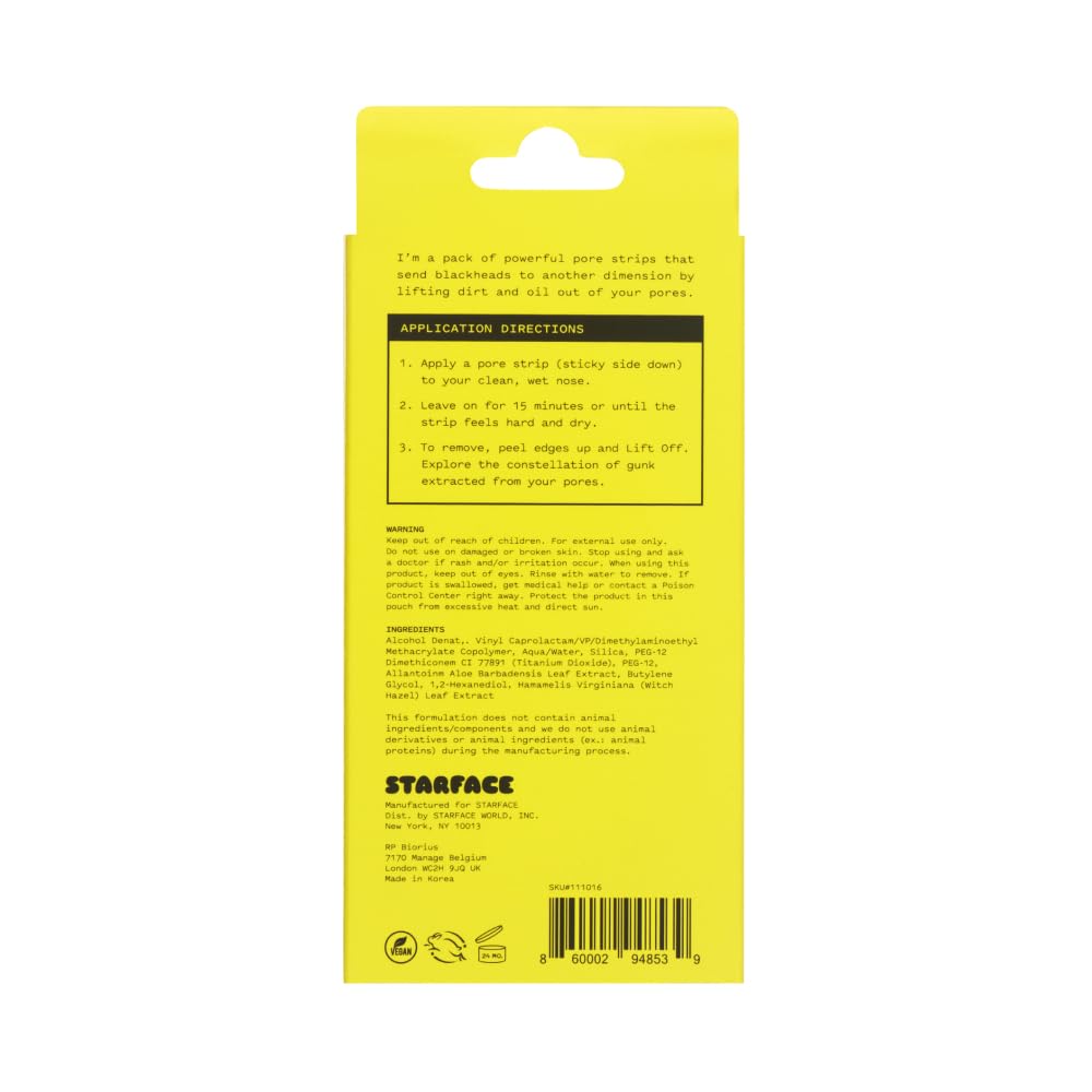 LIFT OFF PORE STRIPS 8 STRIPS - STARFACE