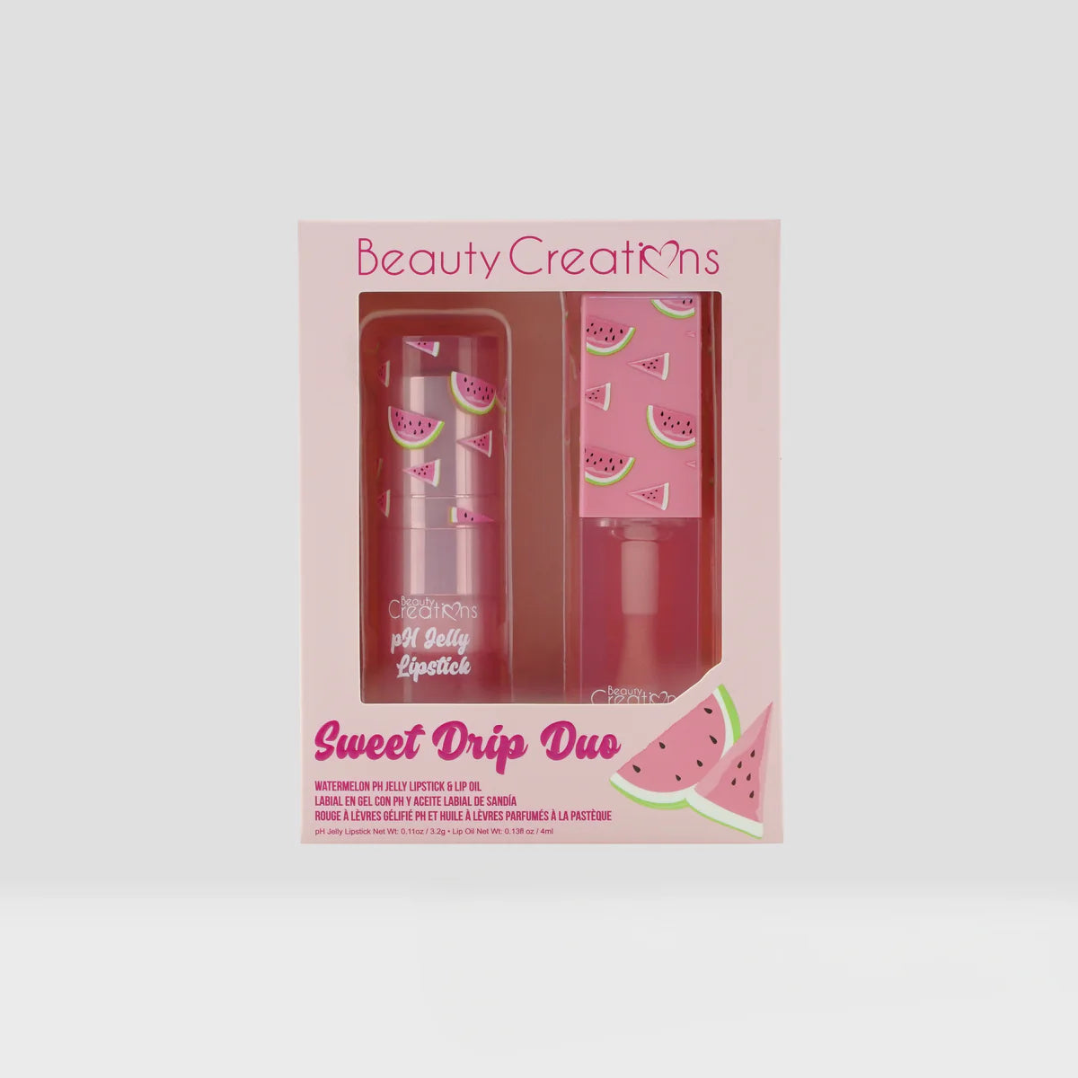 SWEET DRIP DUO SET DE BÁLSAMO PH Y ACEITE DE LABIOS SANDÍA BEAUTY CREATIONS