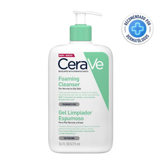 GEL LIMPIADOR ESPUMOSO PIEL MIXTA/GRASA O CON ACNÉ 473 ML - CERAVE