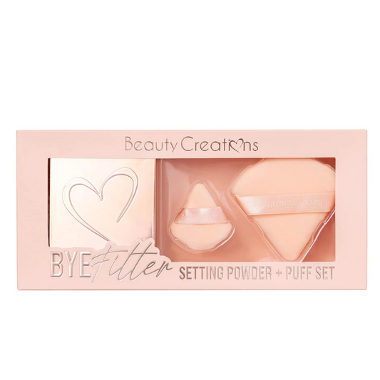 BYE FILTER SETTING POWDER + PUFF SET - BEAUTY CREATIONS