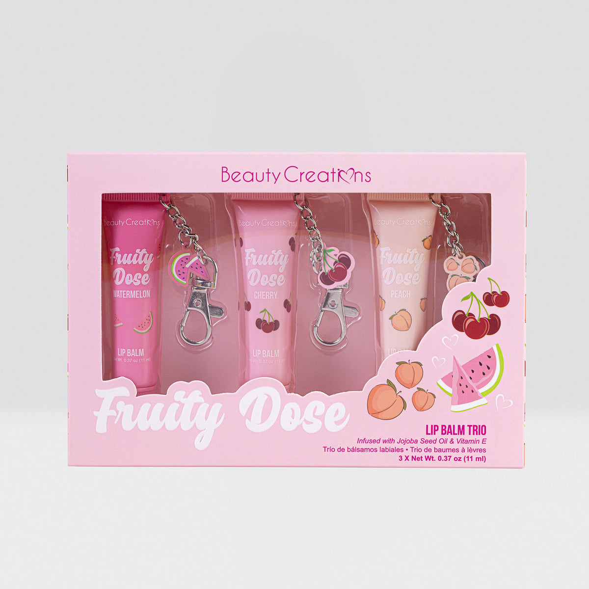LIP BALM TRIO FRUITY DOSE BEAUTY CREATIONS