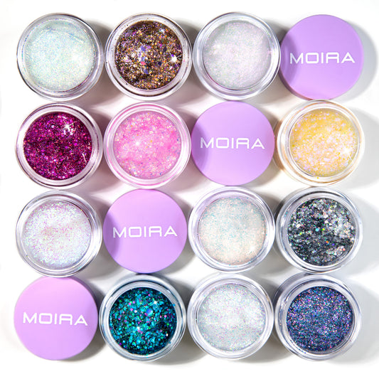HOLOGRAM GLITTER GEL - MOIRA BEAUTY