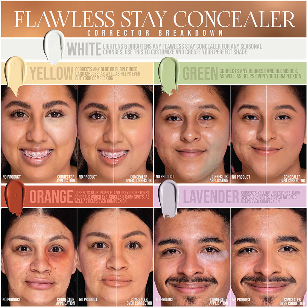 CORRECTOR FLAWLESS STAY NARANJA CO - BEAUTY CREATIONS