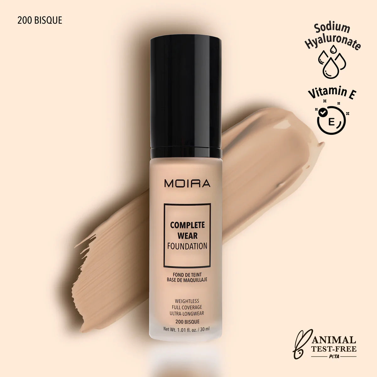 COMPLETE WEAR FOUNDATION - MOIRA BEAUTY