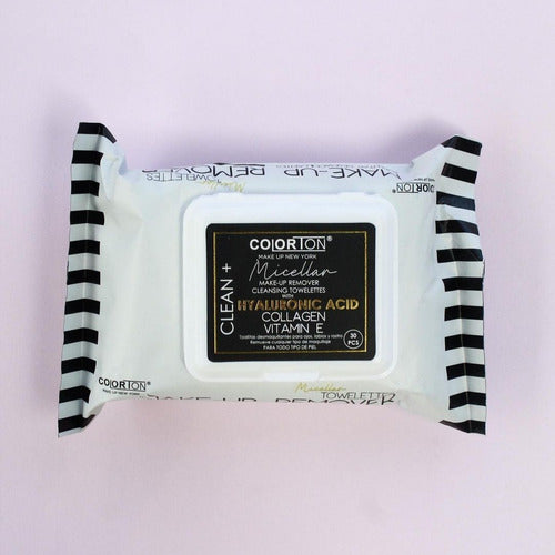 TOALLITAS DESMAQUILLANTES HYALURONIC ACID COLLAGEN 30 PZAS COLORTON