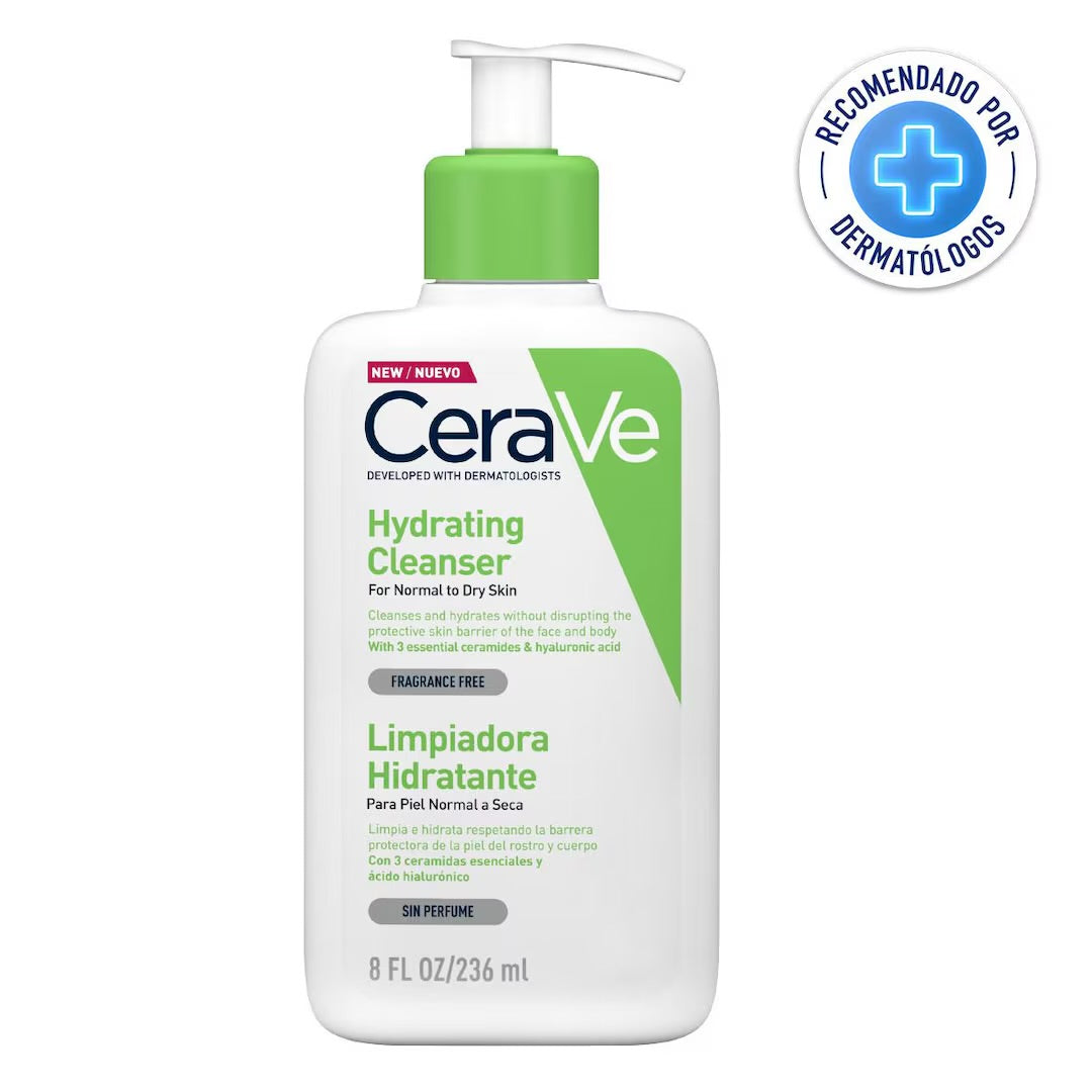 LIMPIADOR HIDRATANTE PIEL NORMAL/SECA 236 ML - CERAVE