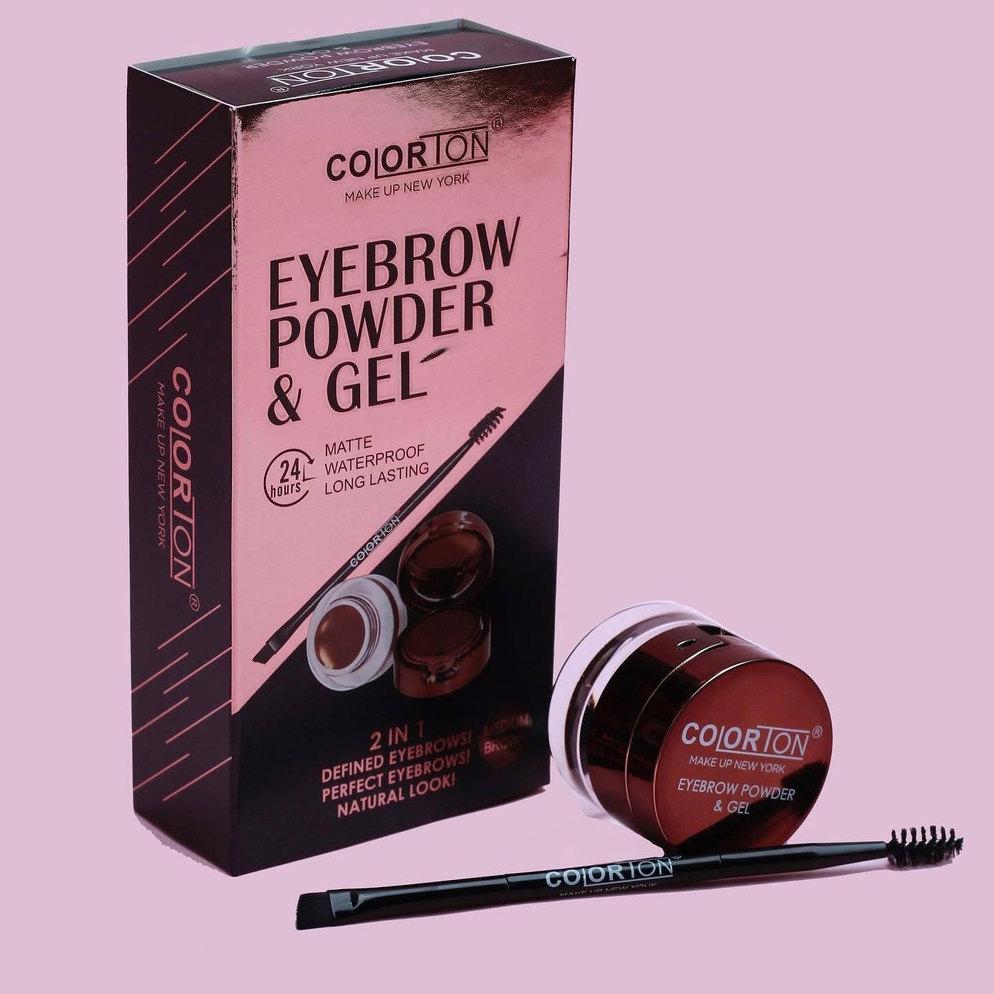 EYEBROW POWDER & GEL SOMBRA GEL PARA CEJAS COLORTON